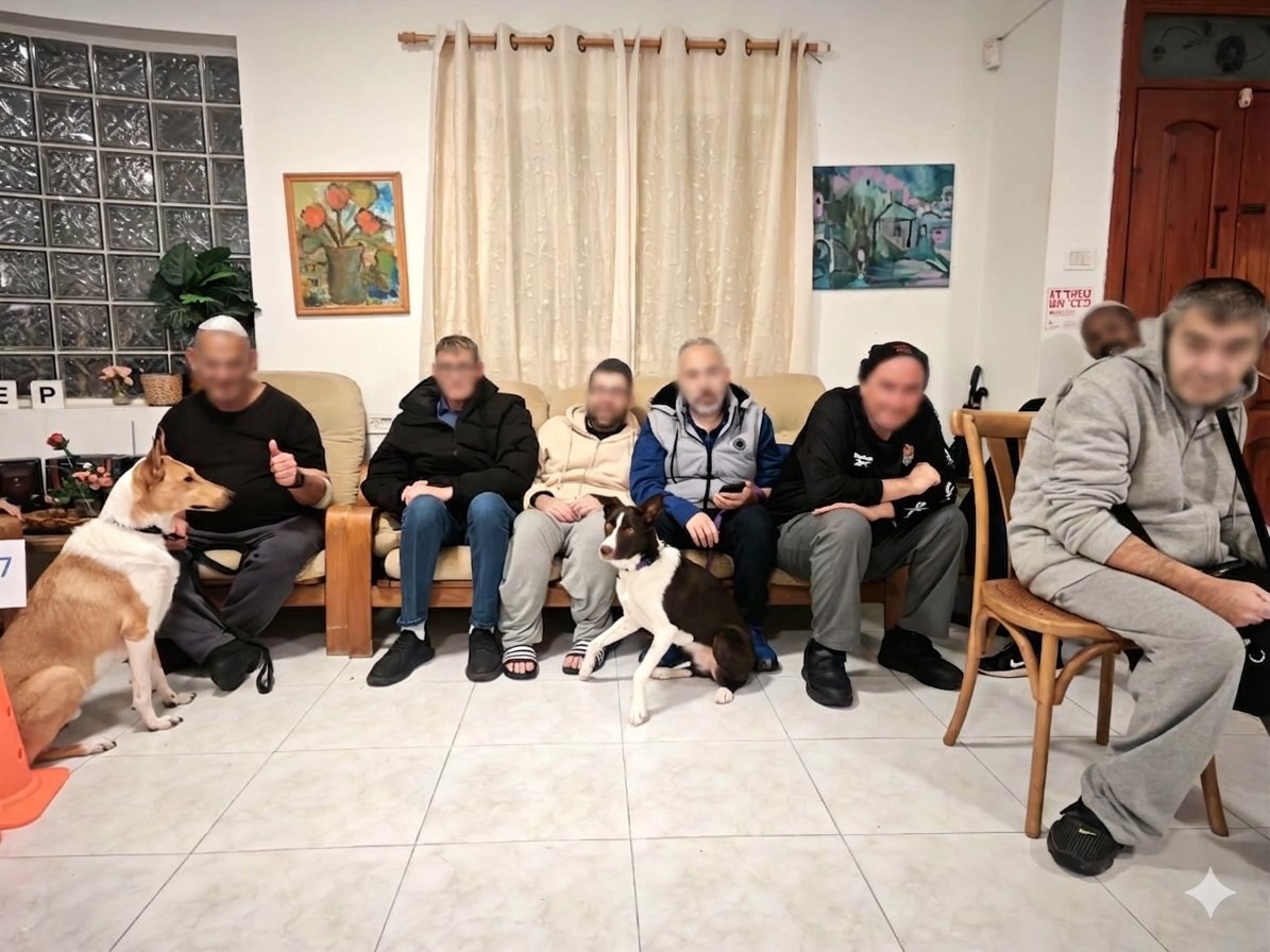 קים ונוקס בתהליך טיפולי קבוצתי בכפר סבא